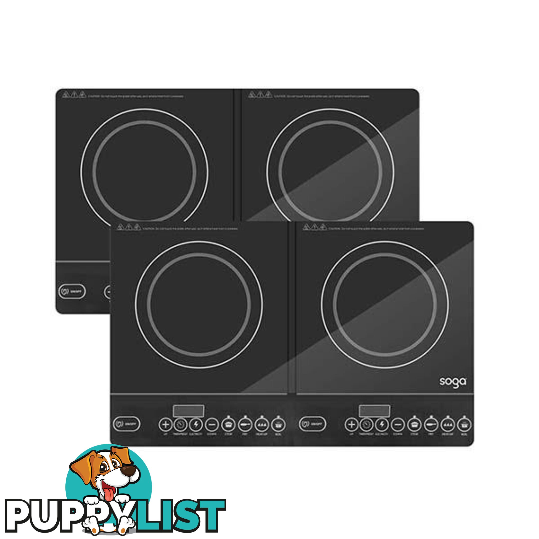 Soga 2X Cooktop Portable Induction Double Duo Hot Plate Burners - Soga - 9476062089672