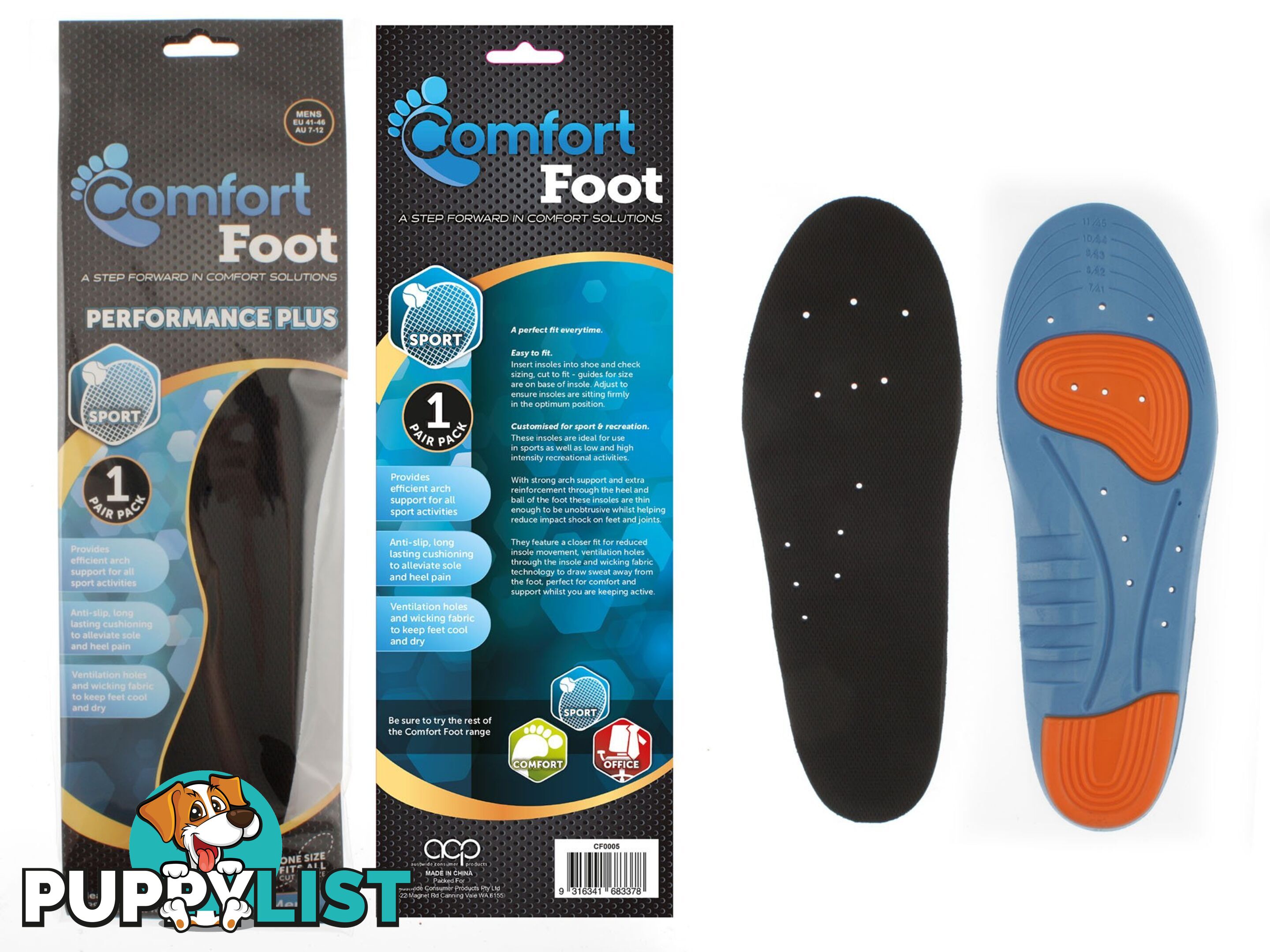 Performance Sports Gel Insole - Unbranded - 9316341683378