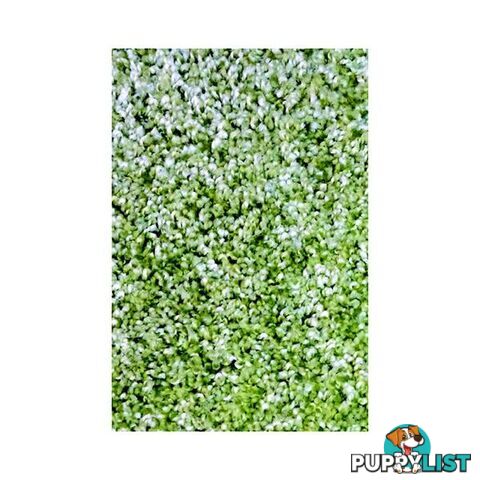 Polypropylene Heat Set Noblesse Green Rug - Unbranded - 787976631697