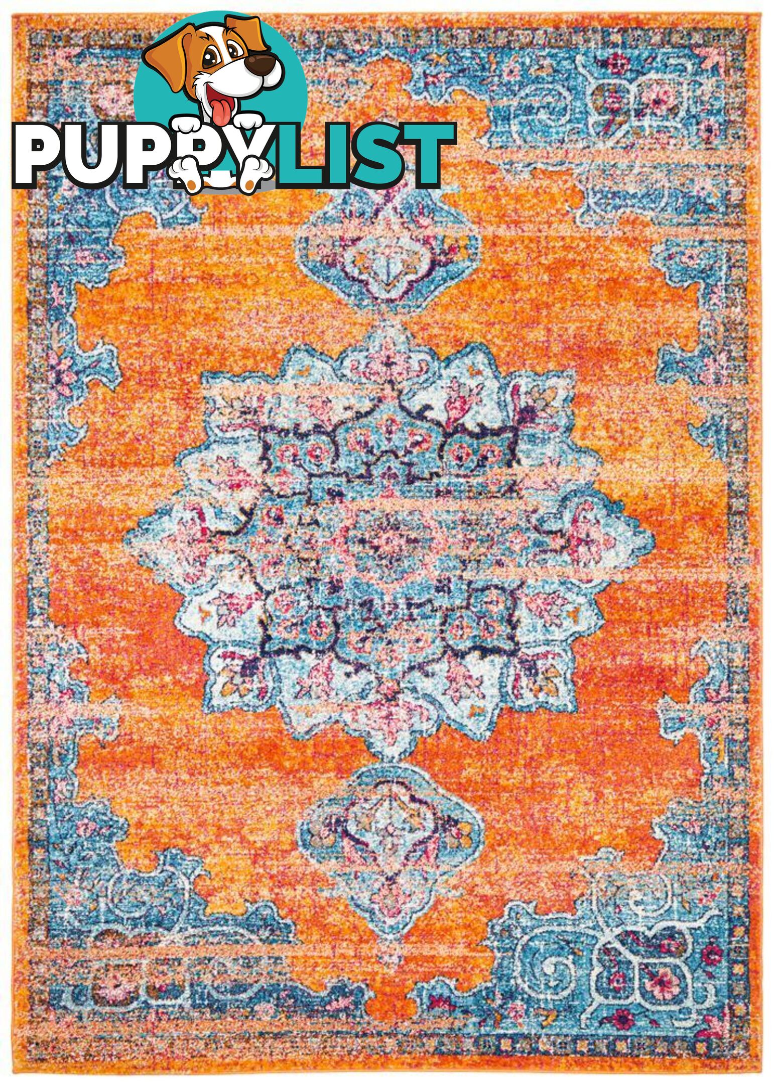 Radiance Mavi Rust Rug - Unbranded - 9375321886734