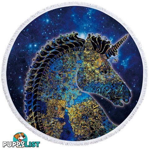 Oriental Unicorn Beach Towel - Towel - 7427046324359