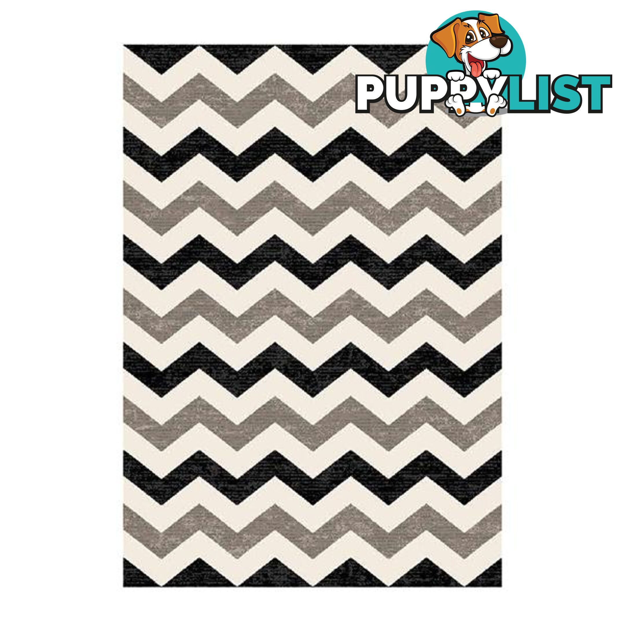 Infinity Chevron Black Rug - Unbranded - 7427005889301