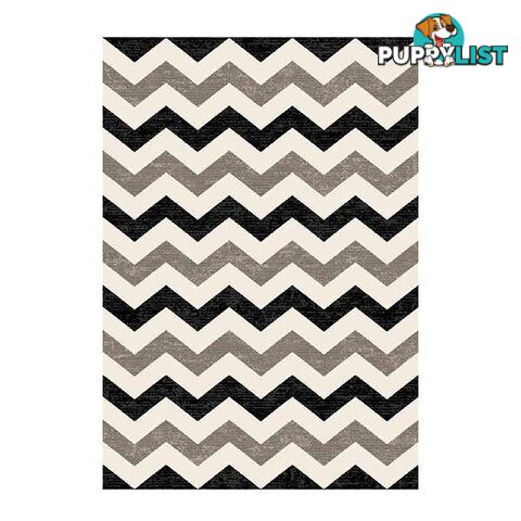 Infinity Chevron Black Rug - Unbranded - 7427005889301