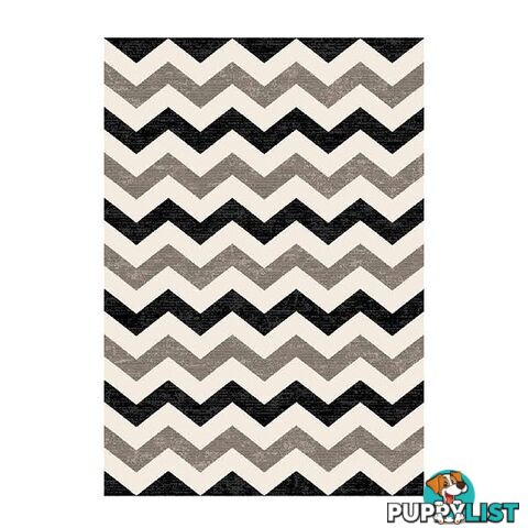 Infinity Chevron Black Rug - Unbranded - 7427005889363