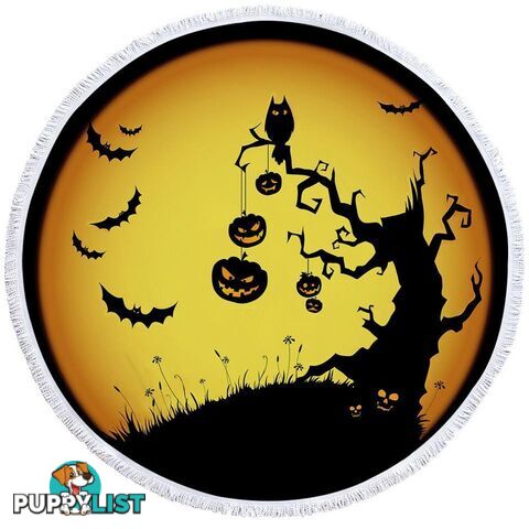 Scary Halloween Beach Towel - Towel - 7427046325240