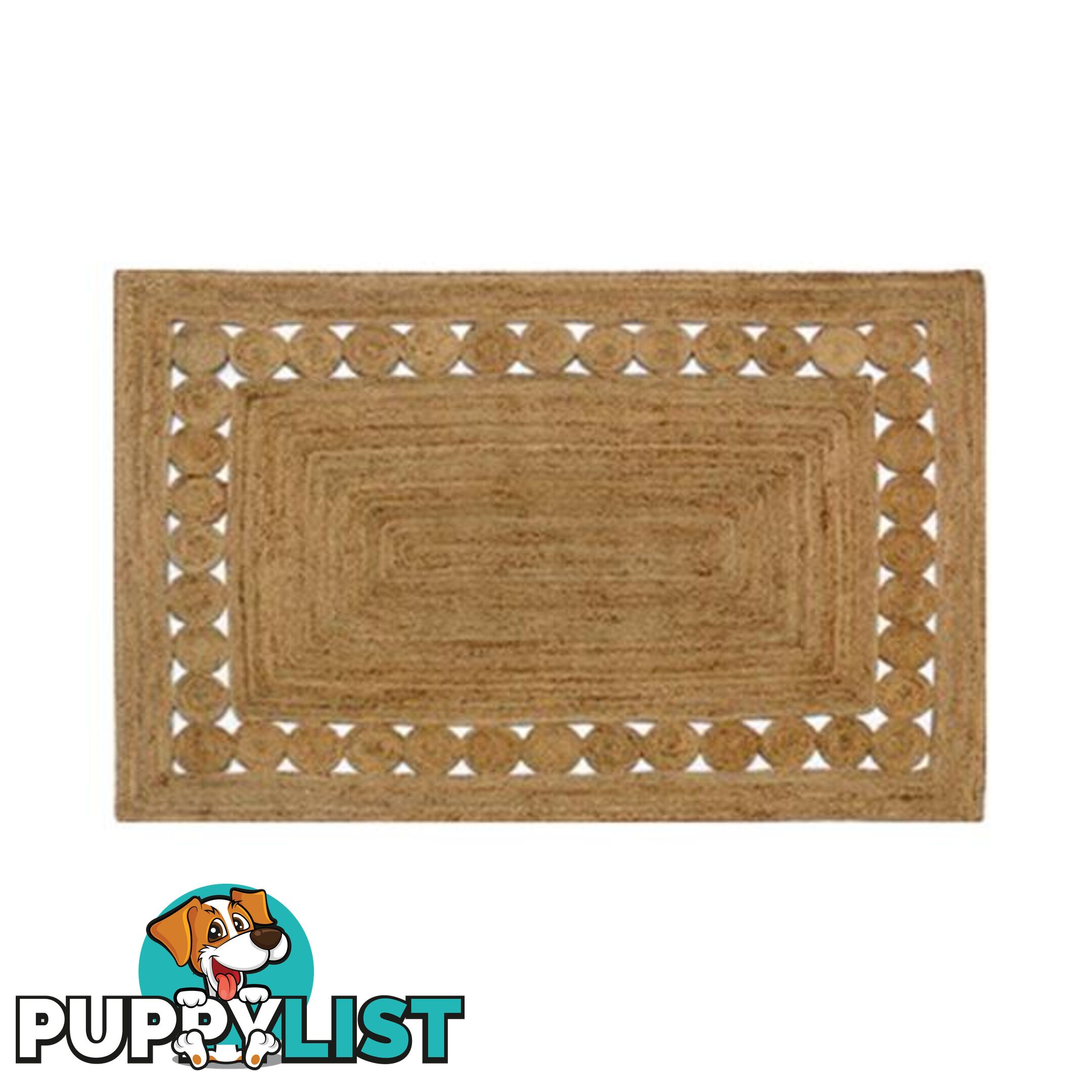 Frame B Jute Rug 240 x 330 Cm - Unbranded - 7427046148948