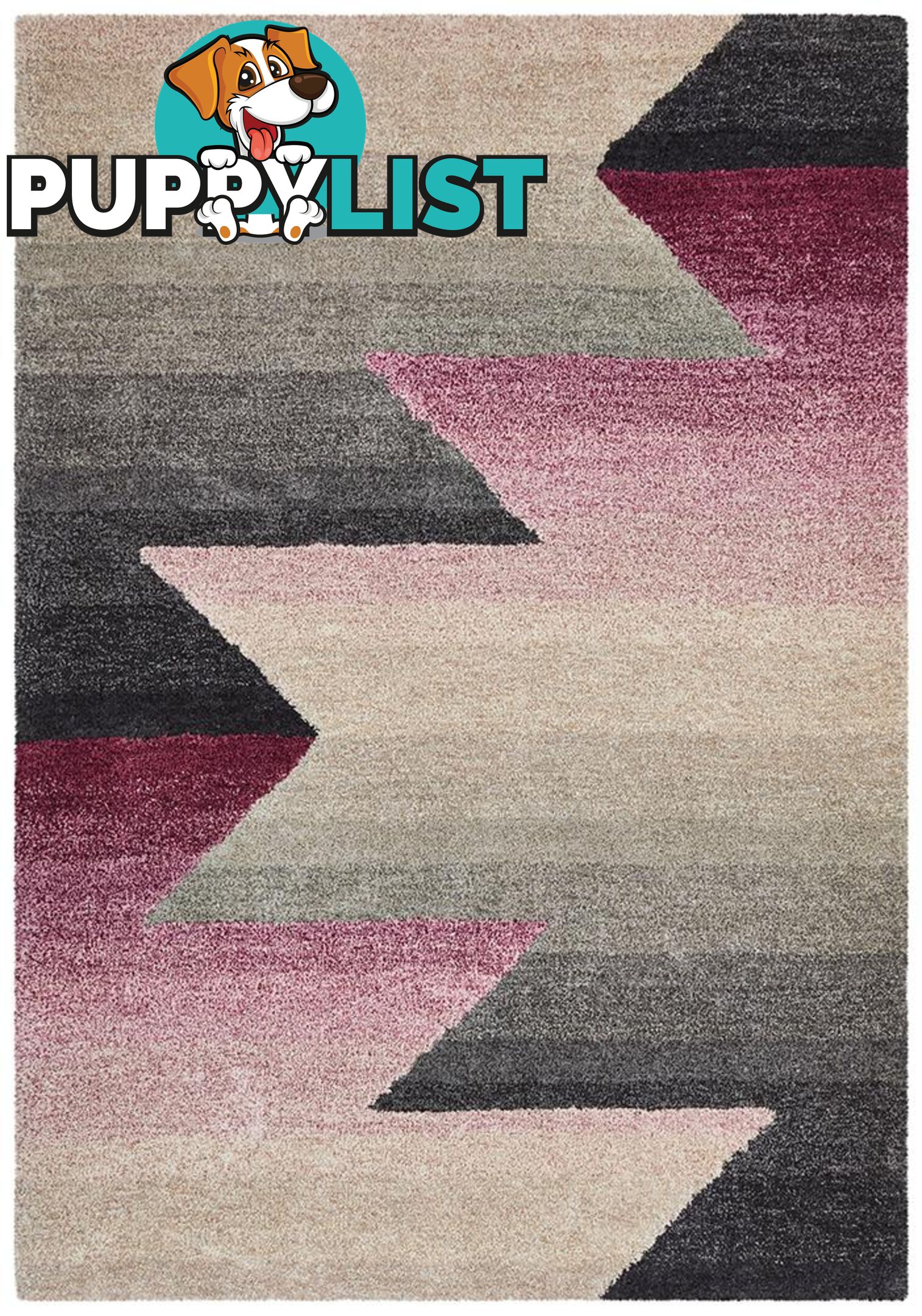 Prism Penny Pink Grey Rug - Unbranded - 9375321832472