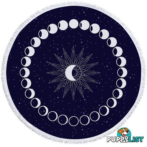 Moon Time Beach Towel - Towel - 7427046306867