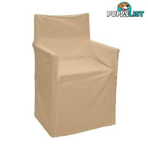 Outdoor Solid Director Chair Cover Std Taupe - Unbranded - 7427046103695