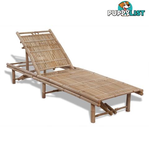 Sunlounger Bamboo Adjustable - Unbranded - 9476062036584