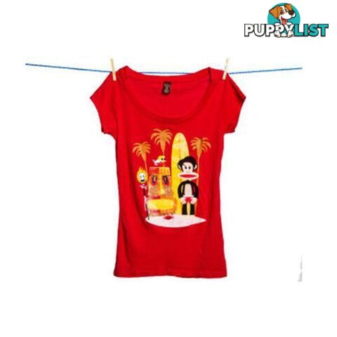 Paul Frank Julius Hawaiian Surfer Tee (Red) - Paul Frank - 4326500379399