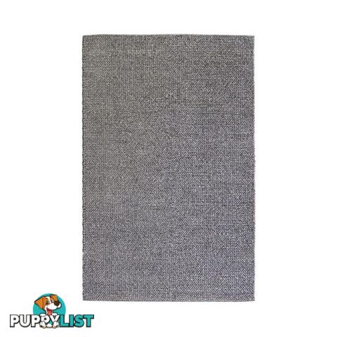 Ishka Charcoal Wool Polyester Rug - Unbranded - 7427046169141