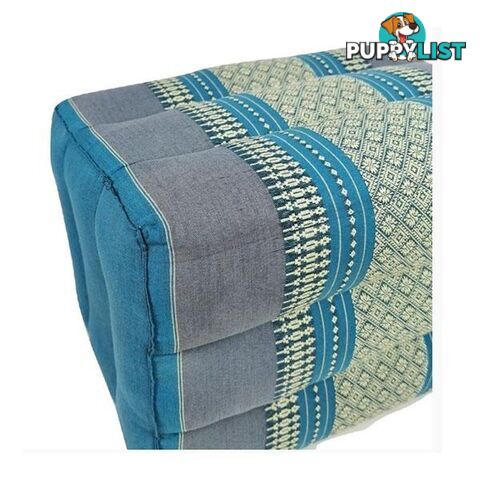 Ottoman Pouf 40Cm Thai Fabric Natural Kapok Filled - Mango Trees - 9476062142018