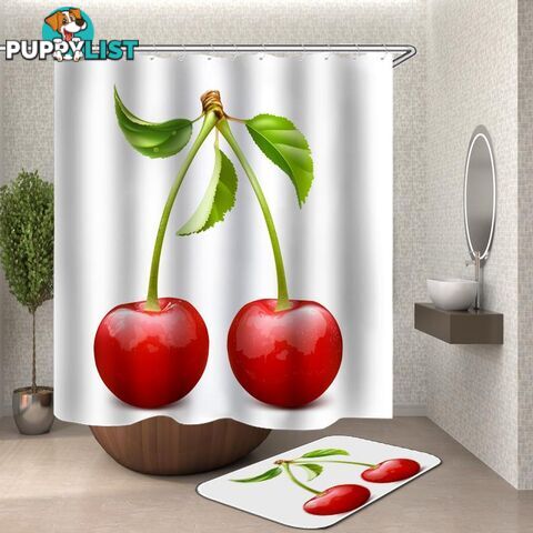 Cherry Shower Curtain - Curtain - 7427046127288