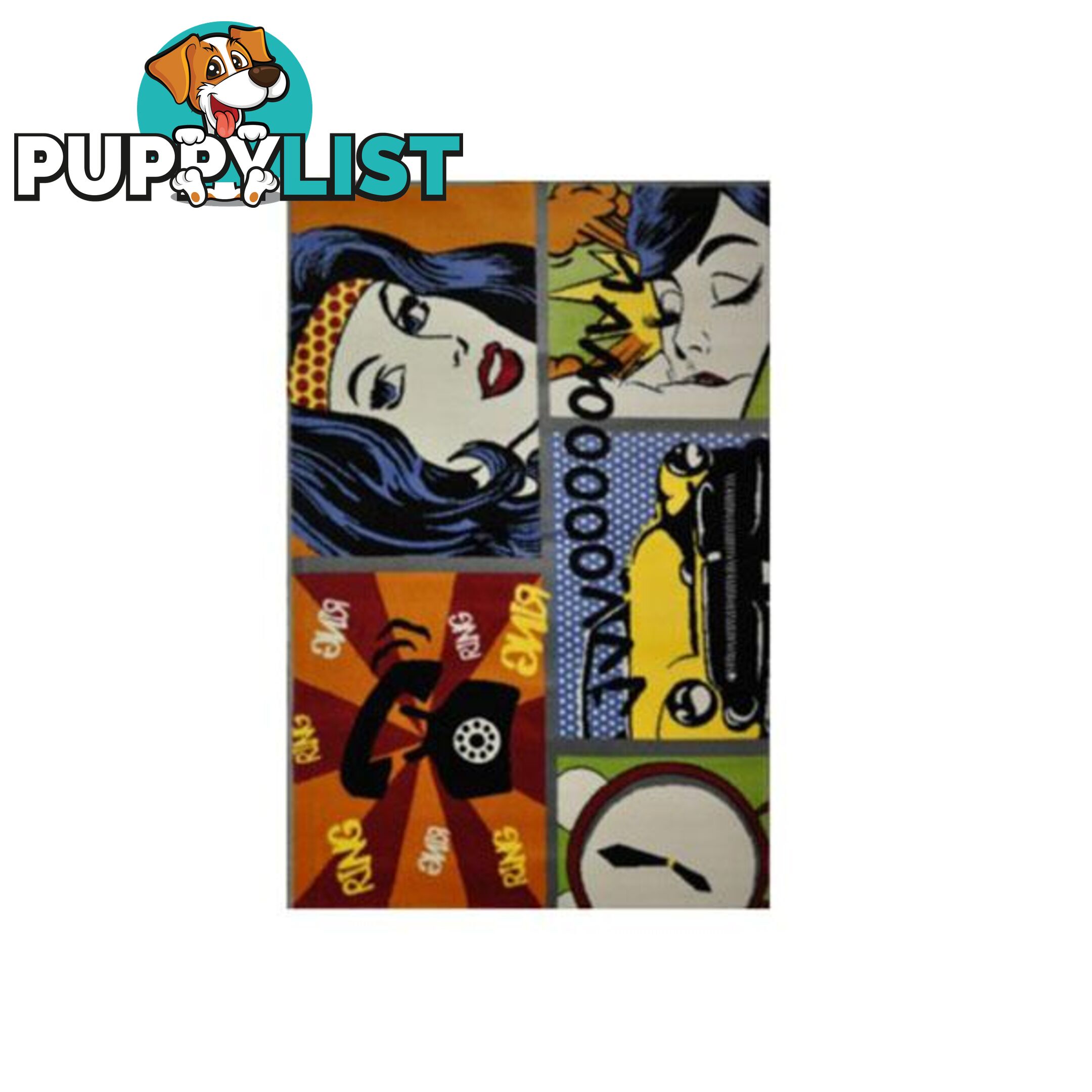 Pop Art Toon Colour Rug - Unbranded - 9324373038721