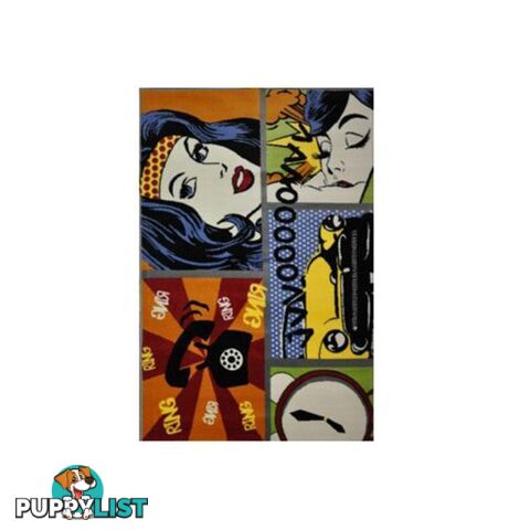 Pop Art Toon Colour Rug - Unbranded - 9324373038721