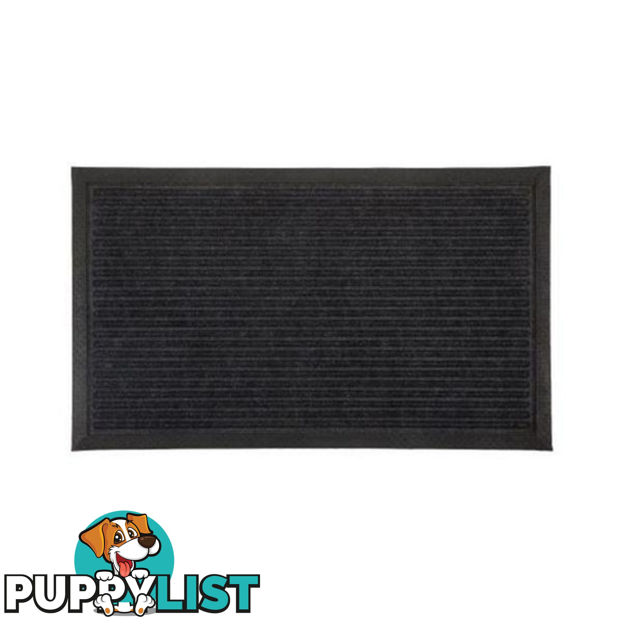 Ellora Charcoal Polypropylene Doormat - Unbranded - 787976635565