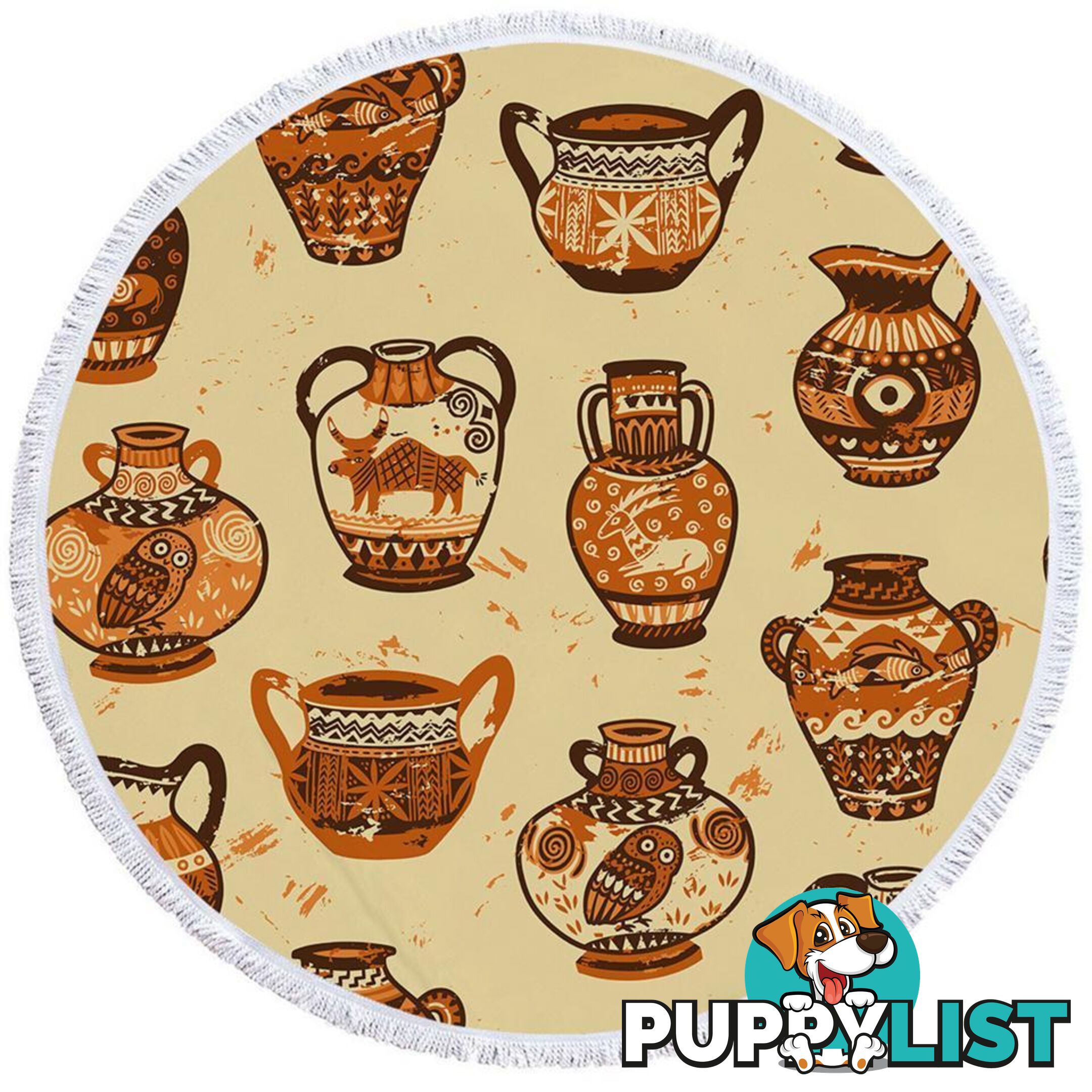 Ancient Urns Beach Towel - Towel - 7427046307673