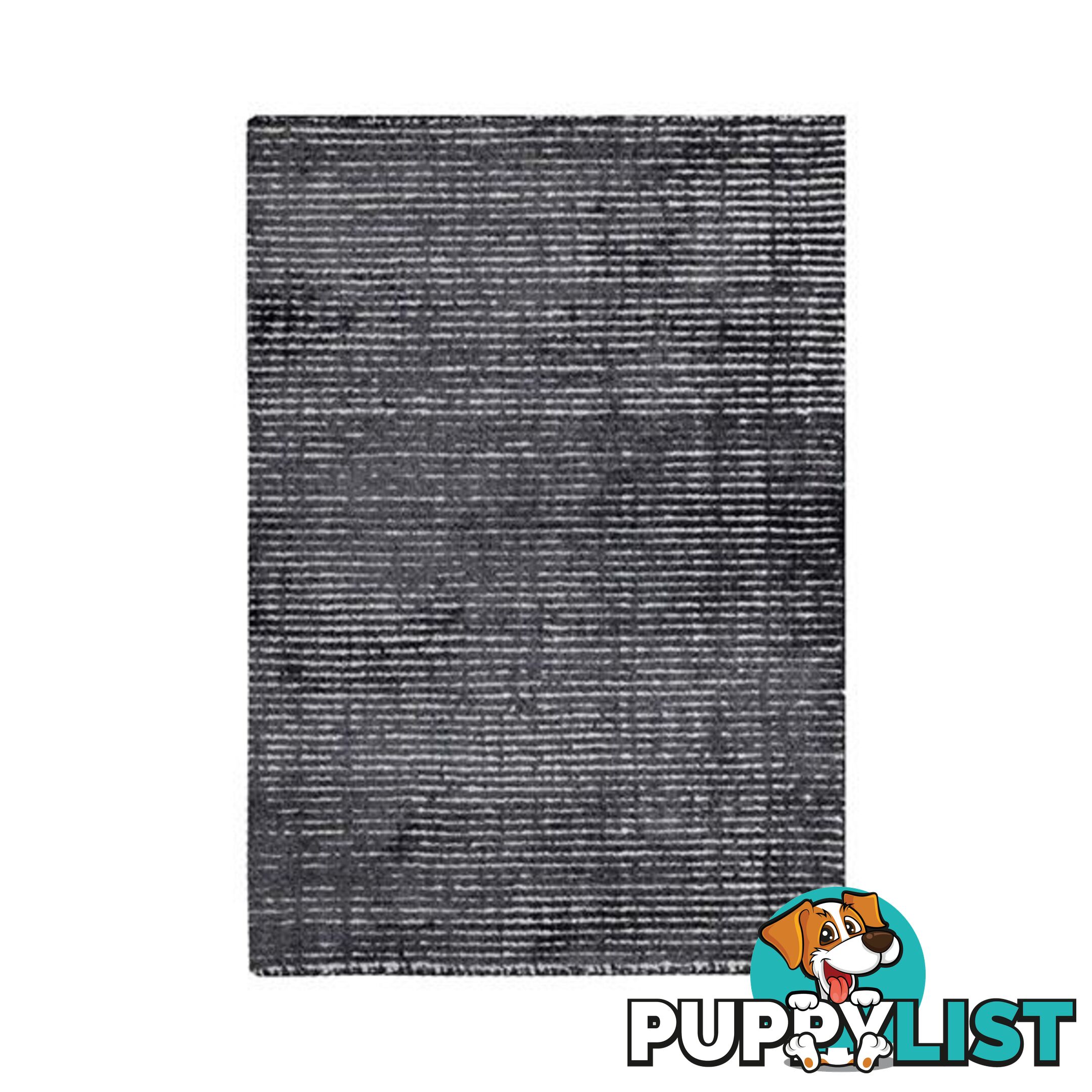 Hampton Charcoal White Wool Rug - Unbranded - 7427005880803