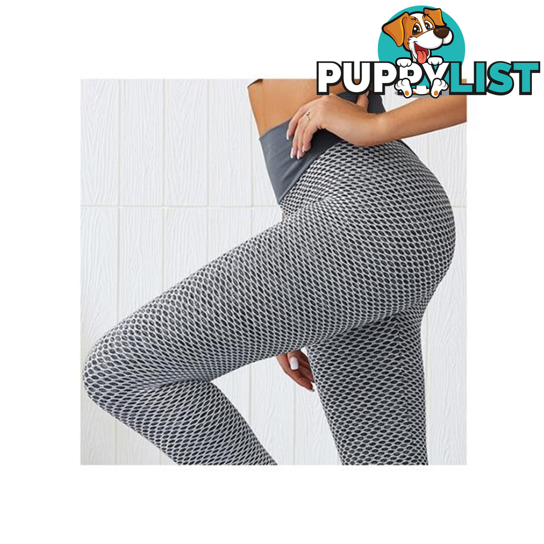 Mesh Knitting Yoga Pants High Waist Gym - Unbranded - 787976605568