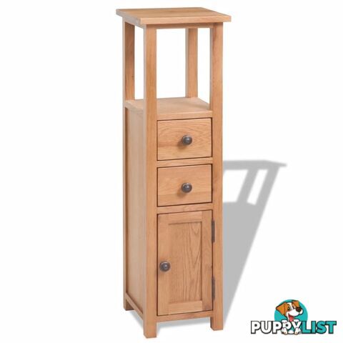 Corner Cabinet Solid Oak 26 x 26 x 94 Cm - Brown - Unbranded - 8718475528067