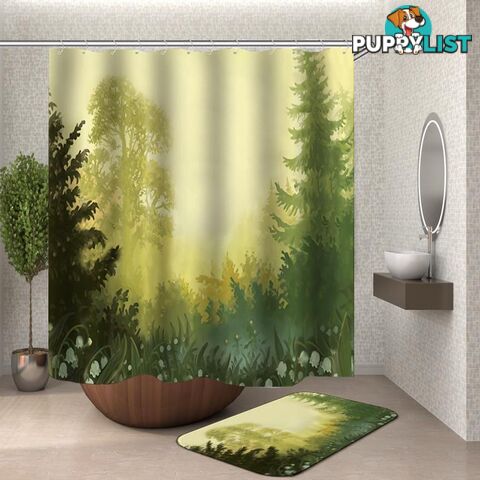 Forest Shower Curtain - Curtain - 7427046121231