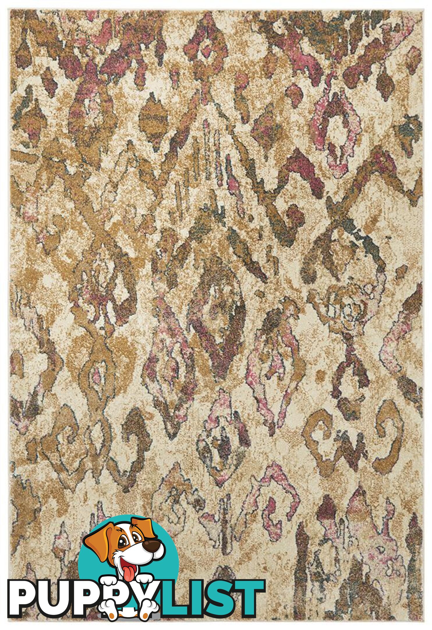 Medina Kaitlin Soft Pink and Beige Rug - Unbranded - 9375321834087