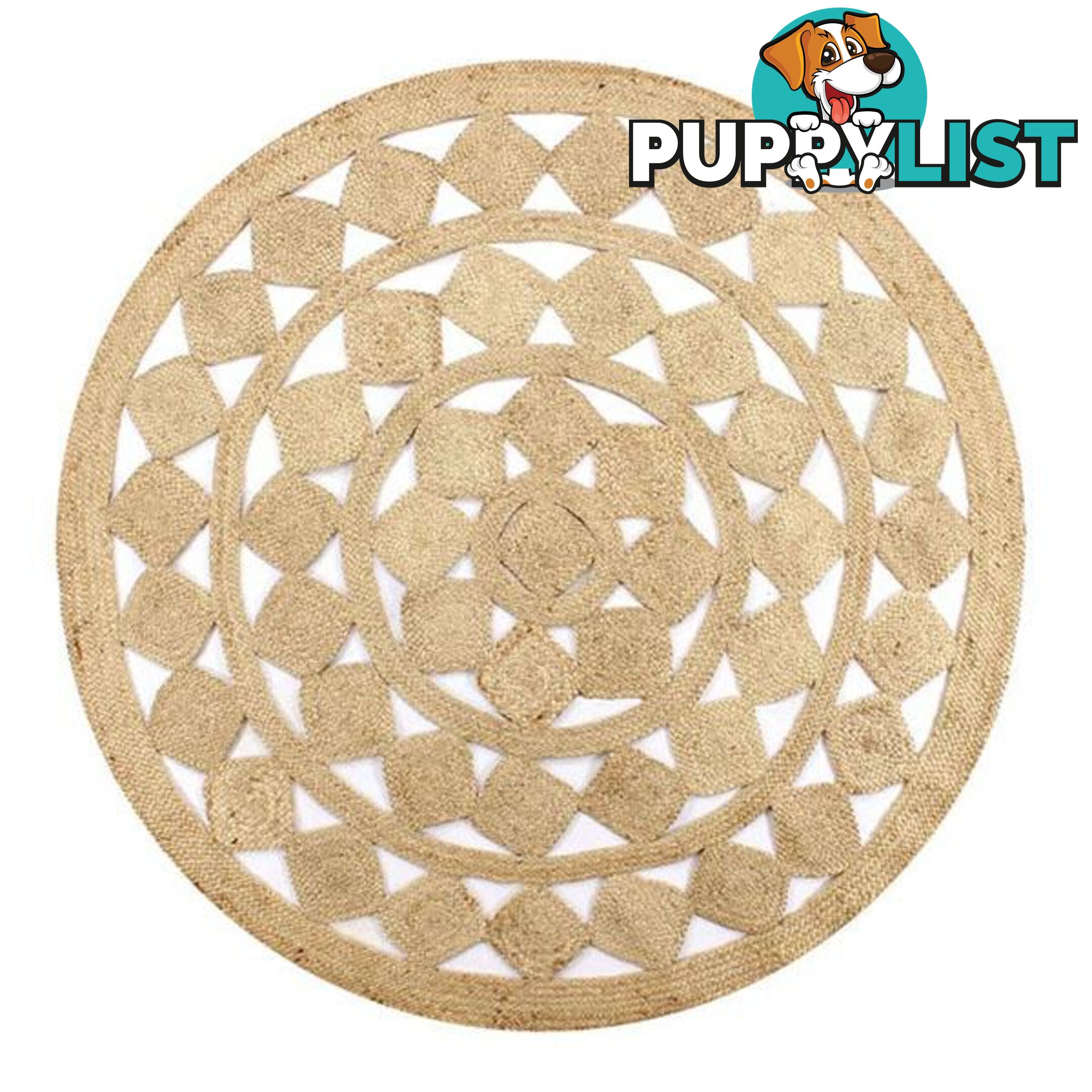 Handmade Rug Braided Jute Natural - Unbranded - 8718475733508