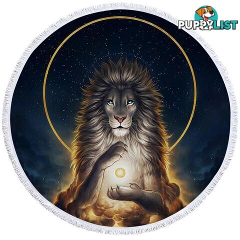 Lion God Beach Towel - Towel - 7427046331050