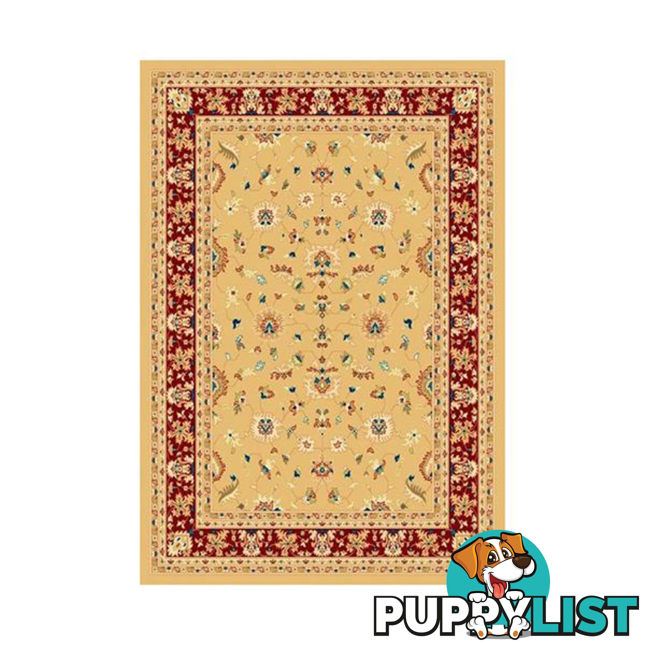 Beige Red Traditional Marakesh Rug - Unbranded - 7427046165099