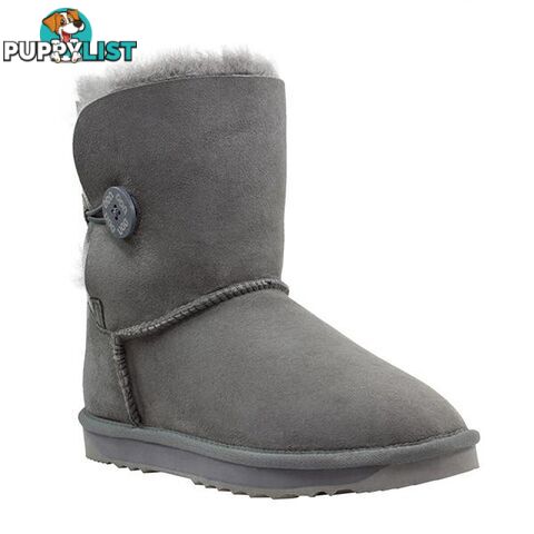 Comfort Me Australian Made Mini Bailey Button Ugg Boot Grey - Comfort Me - 822427521339