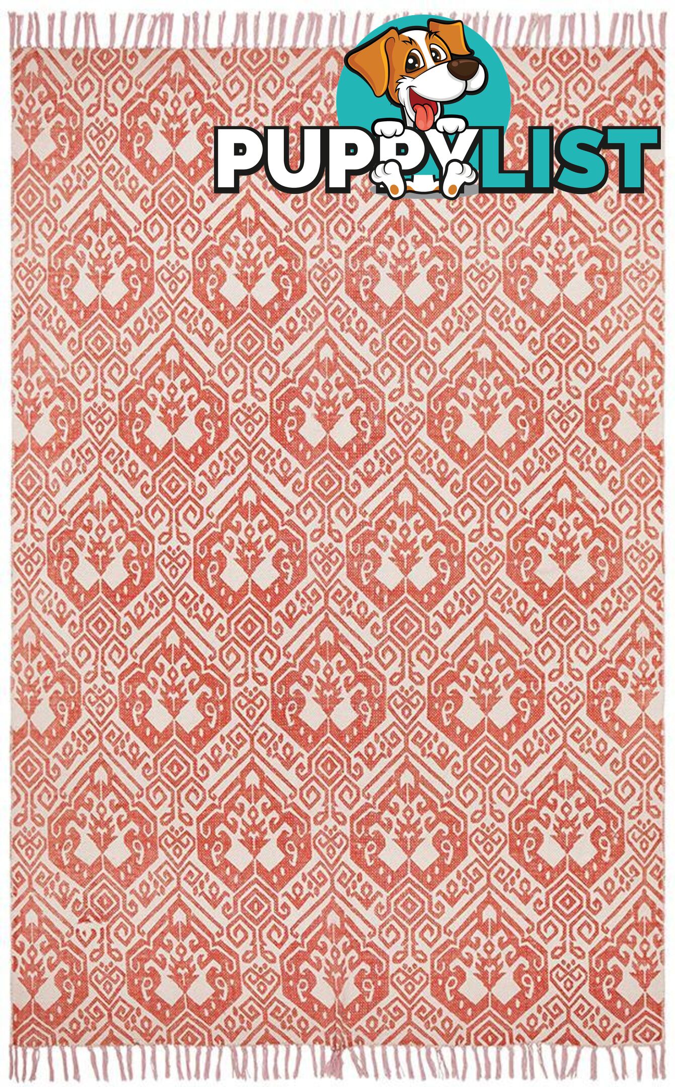 Zulu Totemic Passel Rust Rug - Unbranded - 9375321835398