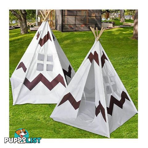 Kids Children Home Canvas Teepee Pretend Play Tent Playhouse Tipi Outdoor Indoor - Unbranded - 787976602246