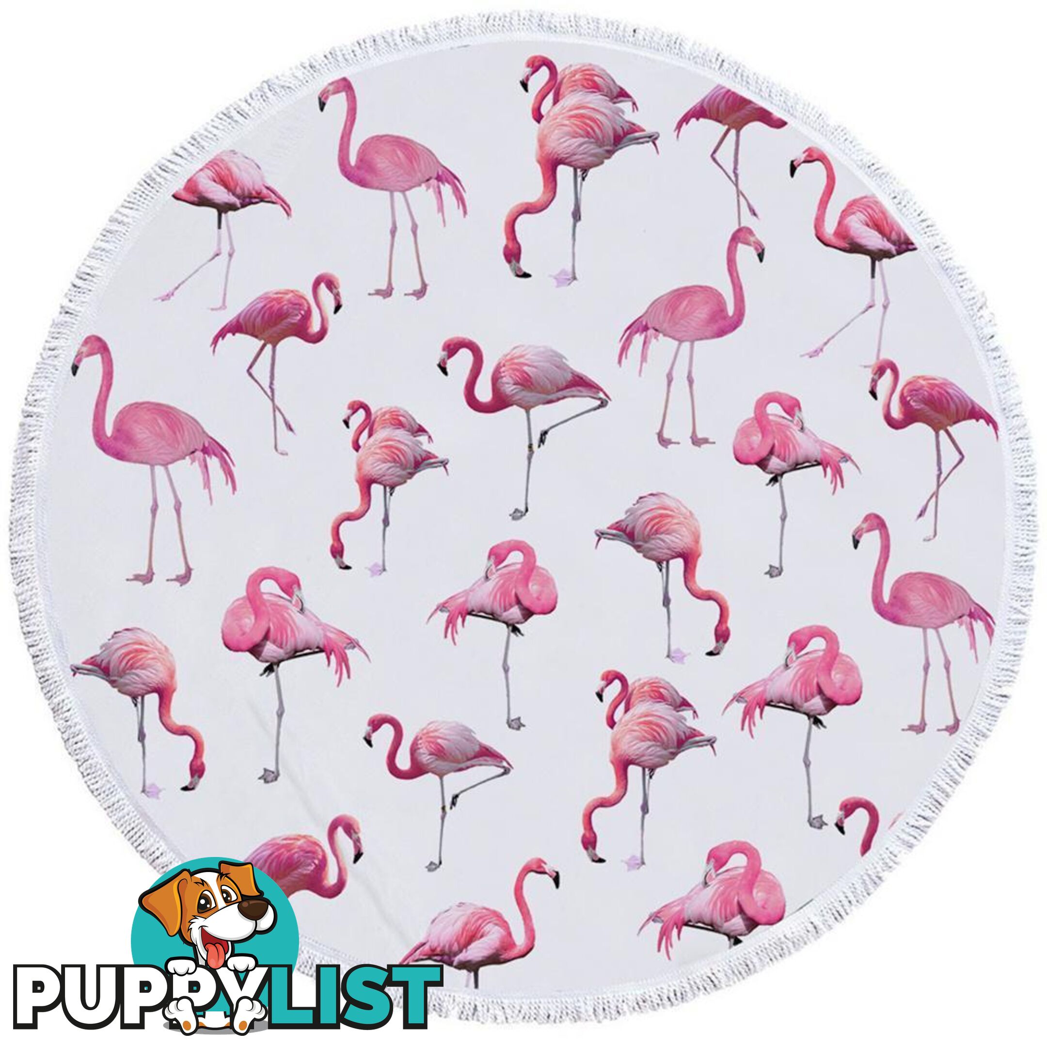 Flamingo Pattern Beach Towel - Towel - 7427046330695