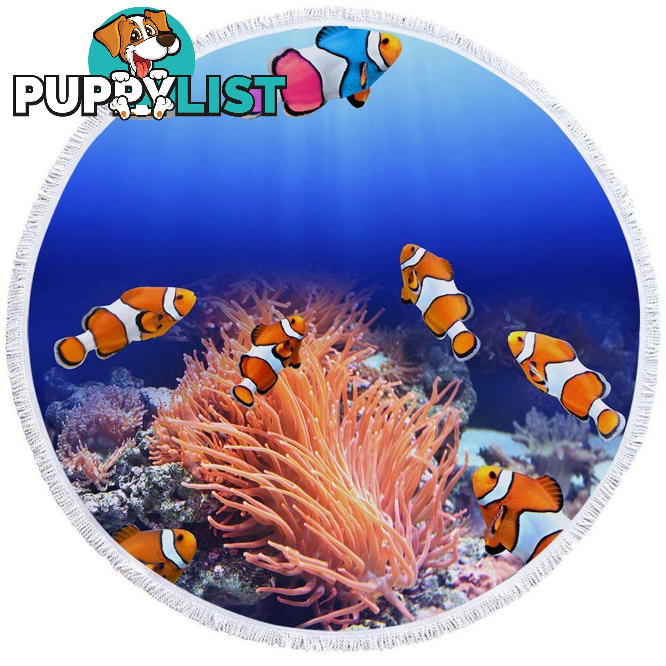 Clownfish Fish Beach Towel - Towel - 7427046340274