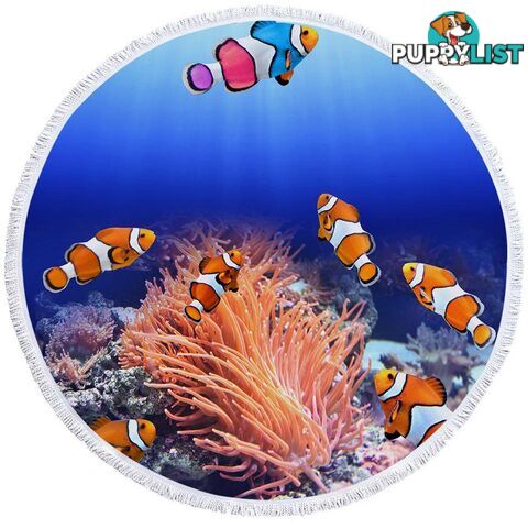 Clownfish Fish Beach Towel - Towel - 7427046340274