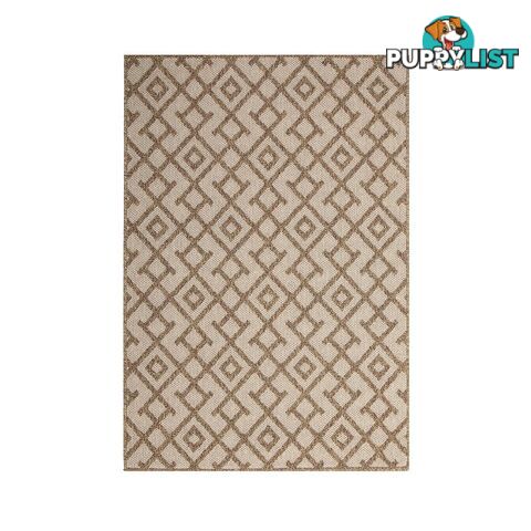 HAWAII BROWN BEIGE DIAMOND SHAPED RUG - Unbranded - 7427046338592