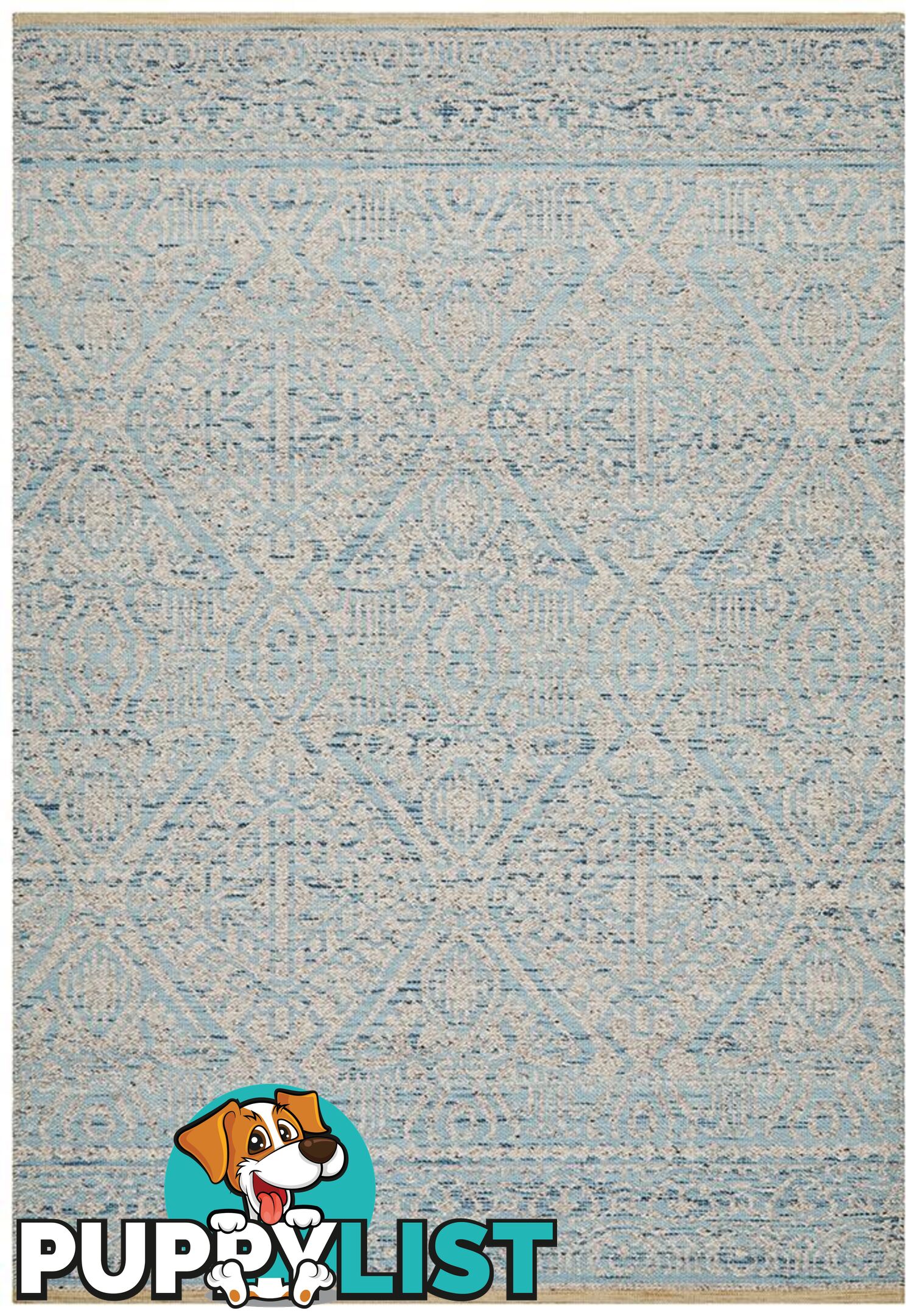 Relic Hunter Blue Grey Rug - Unbranded - 9375321848503