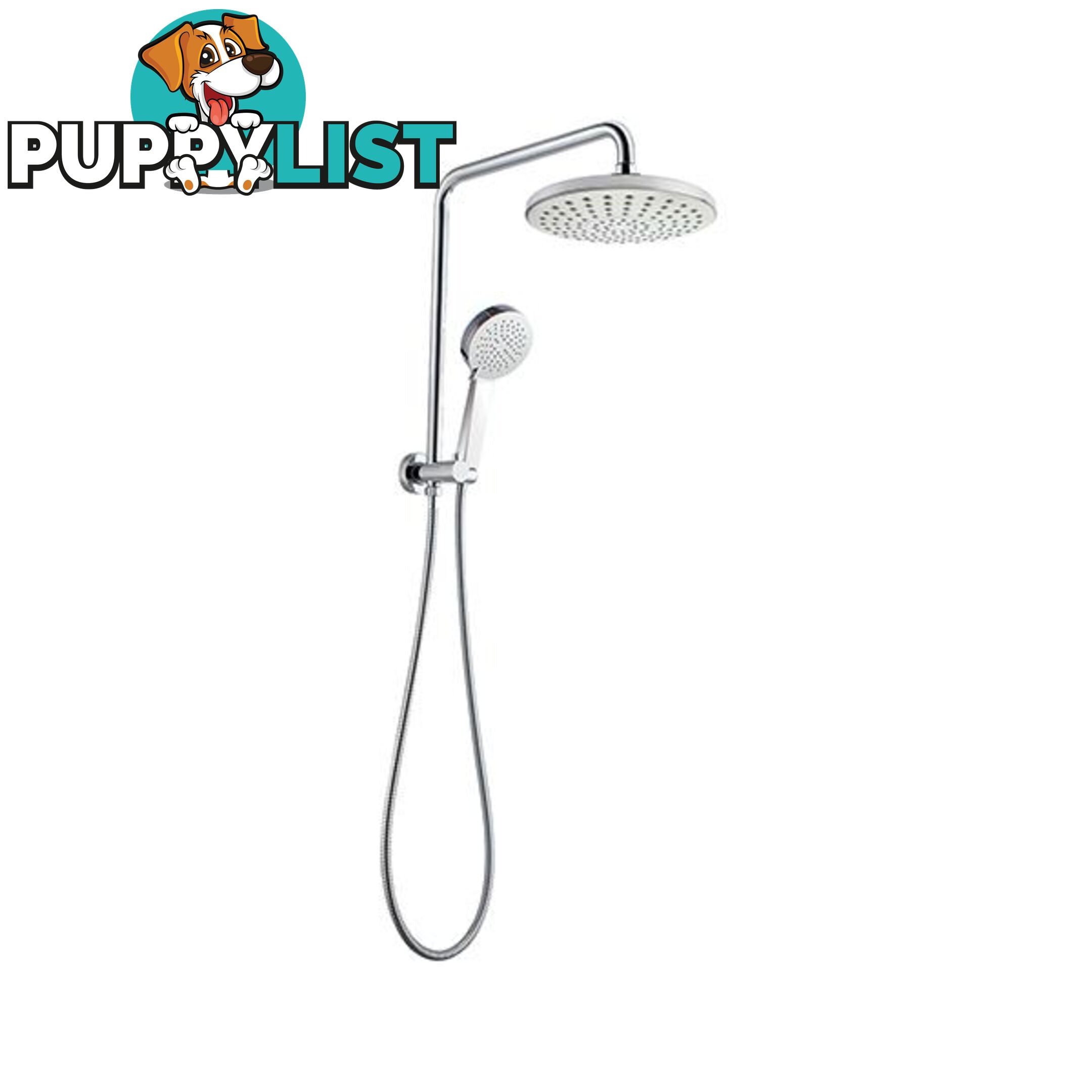 Luxury Round Chrome Rainfall Shower Head & Handheld Head Spray - Unbranded - 4326500272454