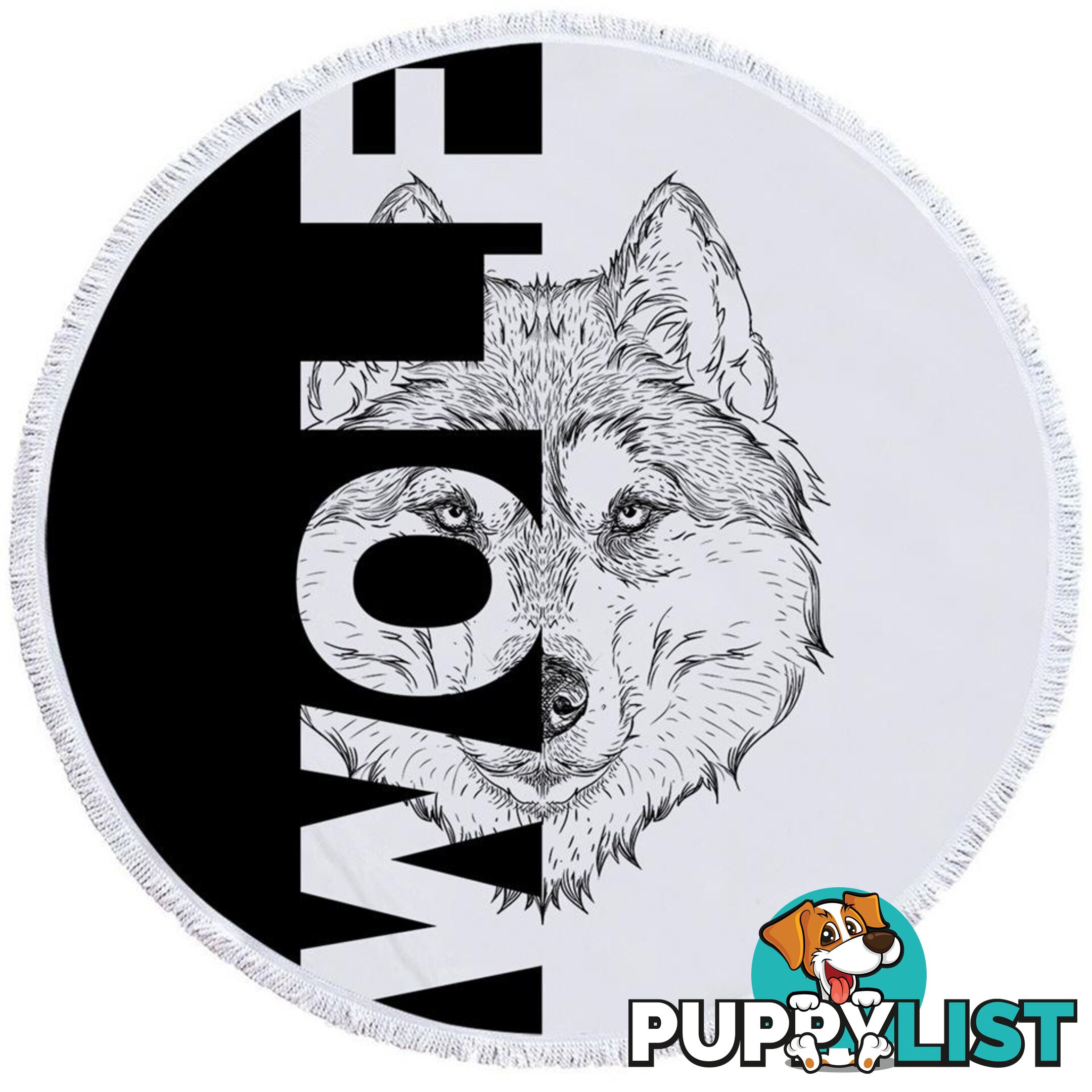 Wolf Beach Towel - Towel - 7427046344180