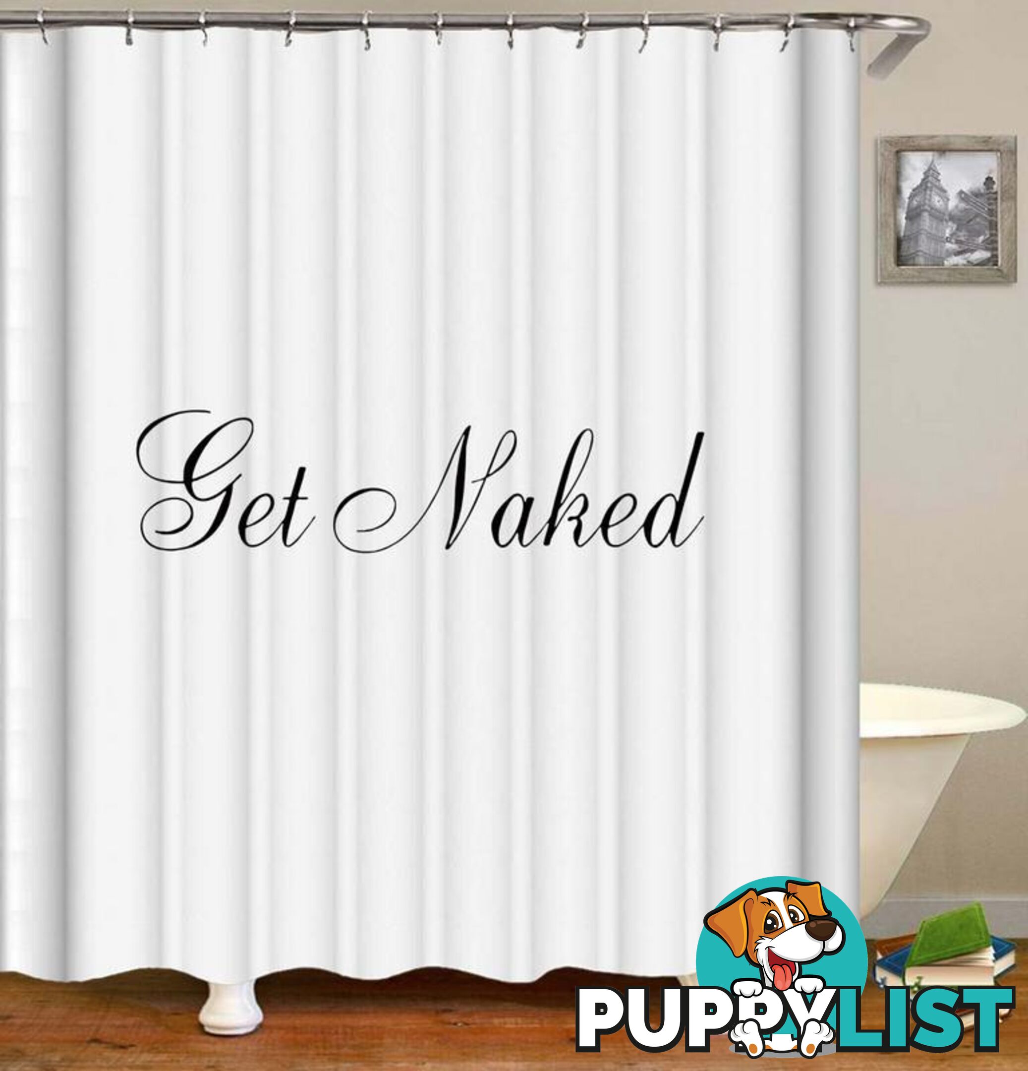 Fancy Get Naked Shower Curtains - Curtain - 7427046135498