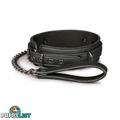 Fetish Collar With Leash - Easytoys - 787976578466