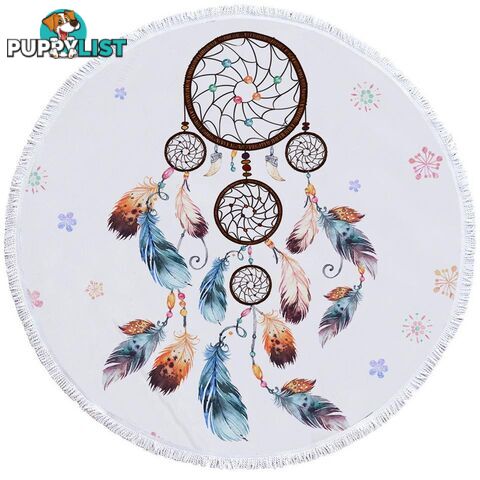 Simple Dream Catcher Beach Towel - Towel - 7427046321129