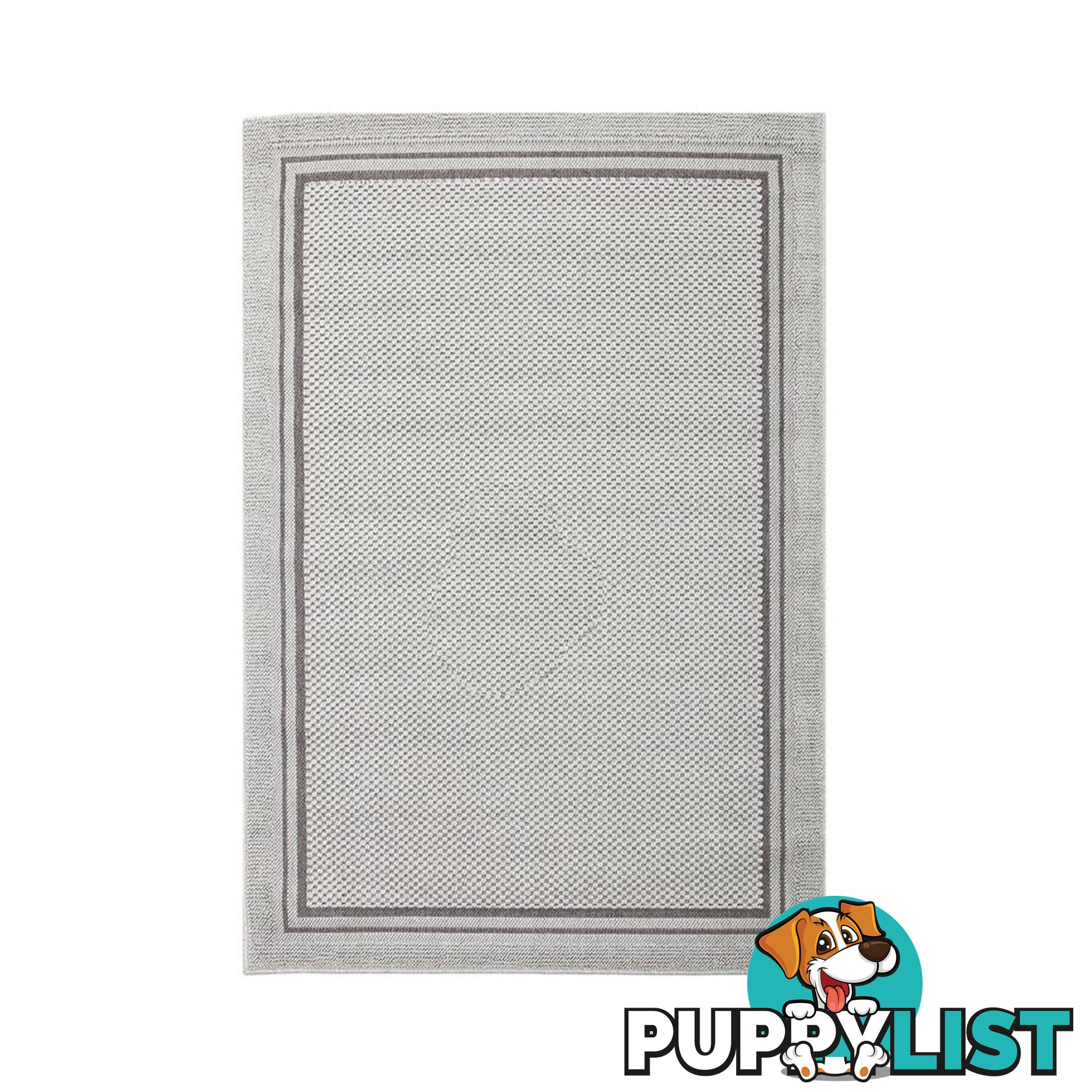 HAWAII LIGHT GREY BORDERED RUG - Unbranded - 7427046338691