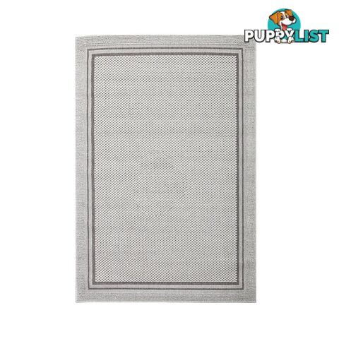 HAWAII LIGHT GREY BORDERED RUG - Unbranded - 7427046338691