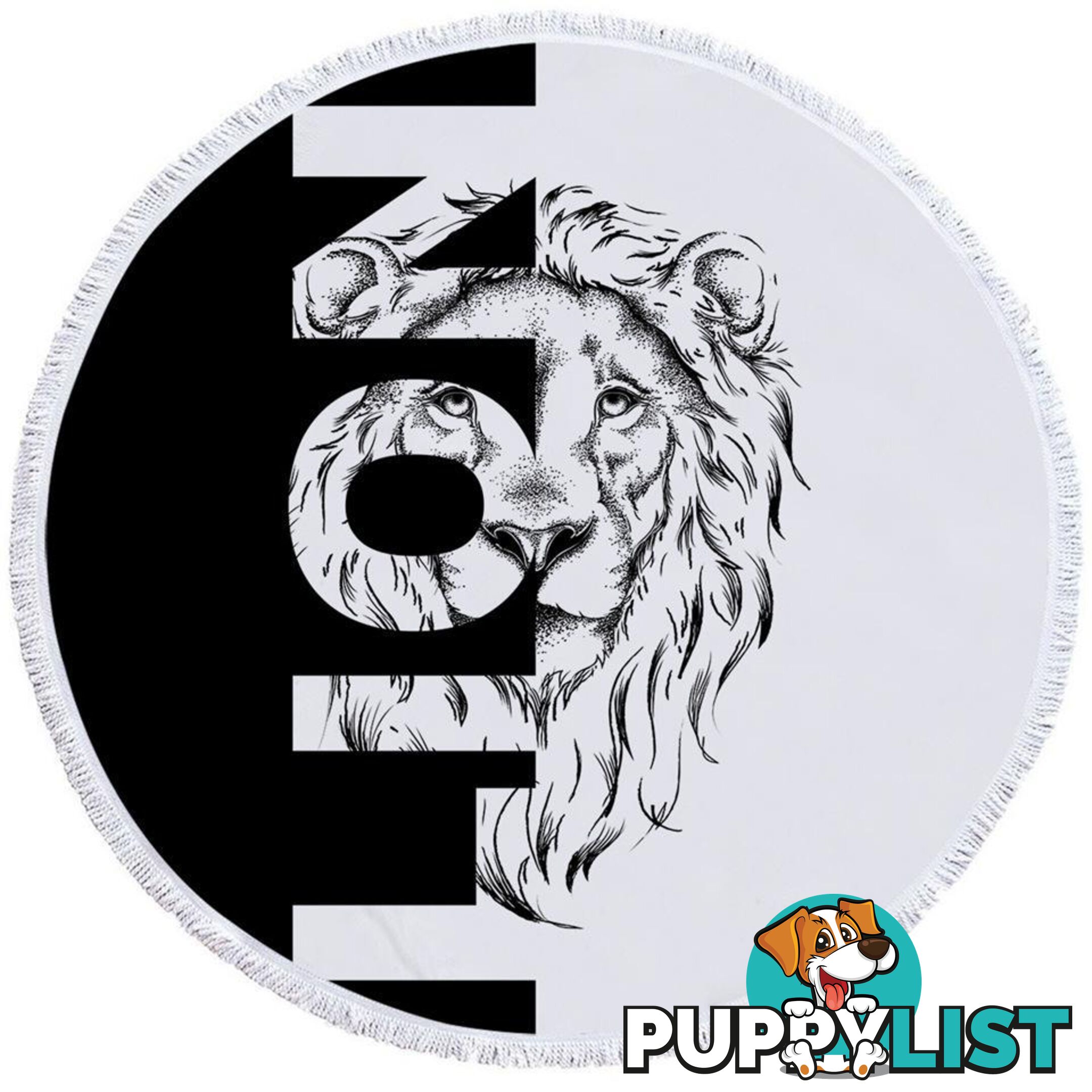 Lion Beach Towel - Towel - 7427046344111