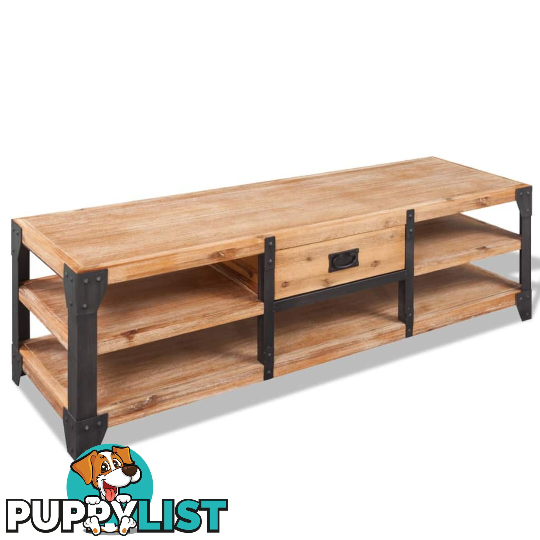 TV Stand Solid Acacia Wood 140 x 40 x 45 Cm - Unbranded - 9476062042288