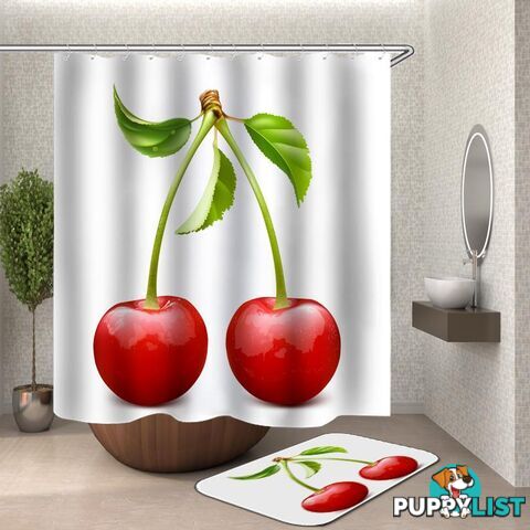 Cherry Shower Curtain - Curtain - 7427046127417