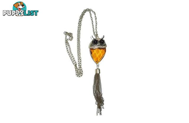 Wise Owl Art Deco Inspired Necklace - Unbranded - 4326500411495