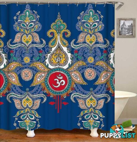 Indian Style Ornaments Shower Curtain - Curtain - 7427046084437